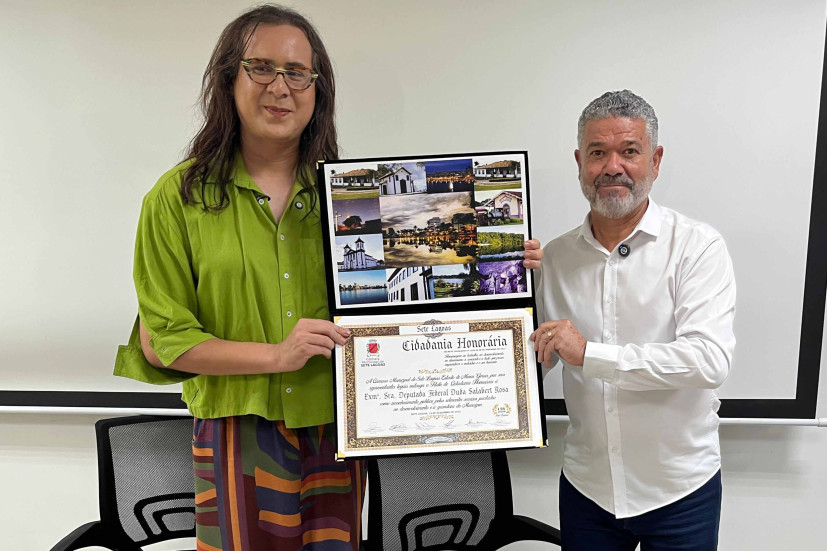 Câmara Municipal de Sete Lagoas entrega Título de Cidadania Honorária à Deputada Federal Duda Salabert