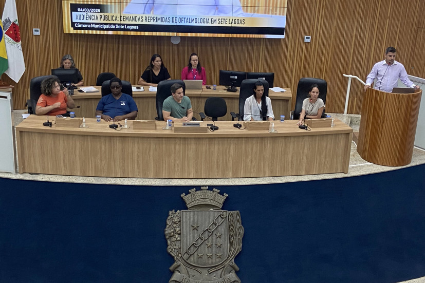 Câmara de Sete Lagoas debate crise na oftalmologia e filas de espera que chegam a sete anos
