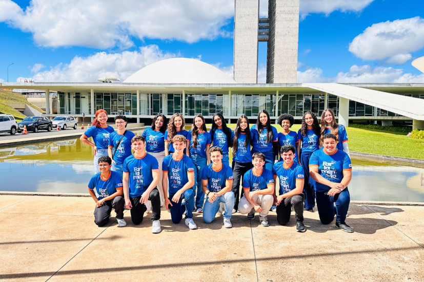 Parlamento Jovem de Sete Lagoas realiza visita institucional a Brasília 