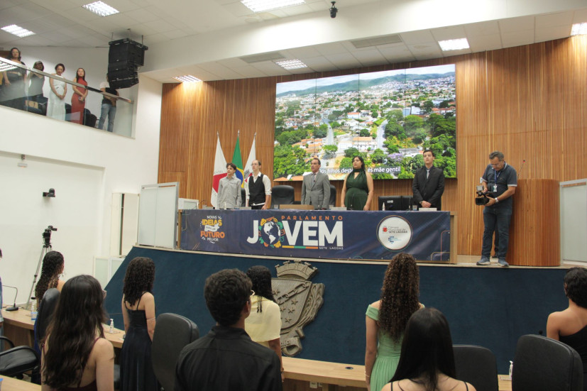 Câmara Municipal de Sete Lagoas dá posse a 19 jovens para a legislatura 2026/2027 do Parlamento Jovem 
