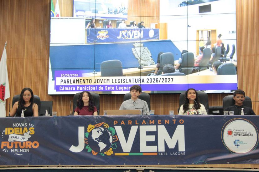 Parlamento Jovem de Sete Lagoas aprova nove propostas na primeira reunião da Legislatura 2026/2027 