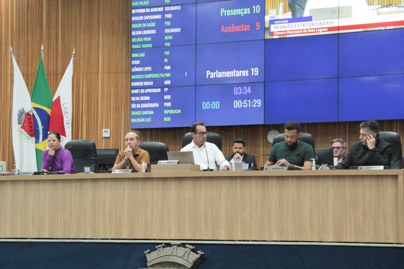 Câmara Municipal realiza 10ª Reunião Extraordinária e encerra semestre legislativo com aprovação da LDO